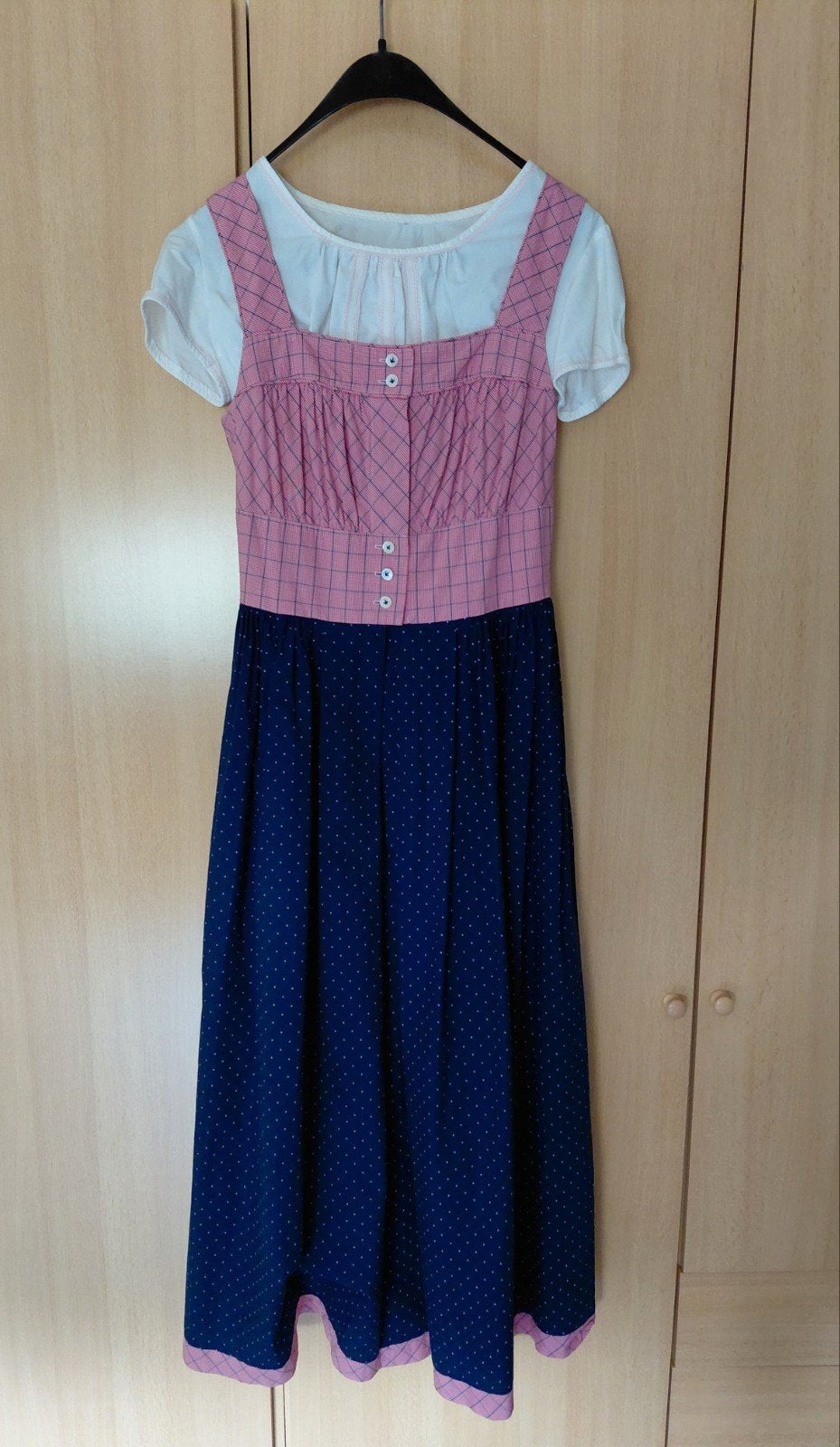 Trachtenkleid/Dirndl, Kleding | Dames, Ophalen, Zo goed als nieuw, Blauw, Boven de knie