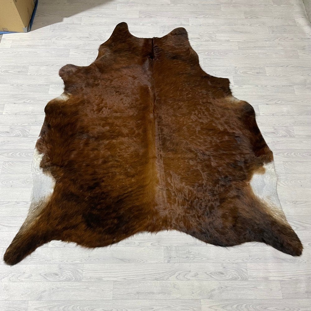 Koeienhuid bruin wit zwart 205x185cm | Lederstore, Landelijk, modern, Scandinavisch, industrieel, 150 tot 200 cm, Overige vormen