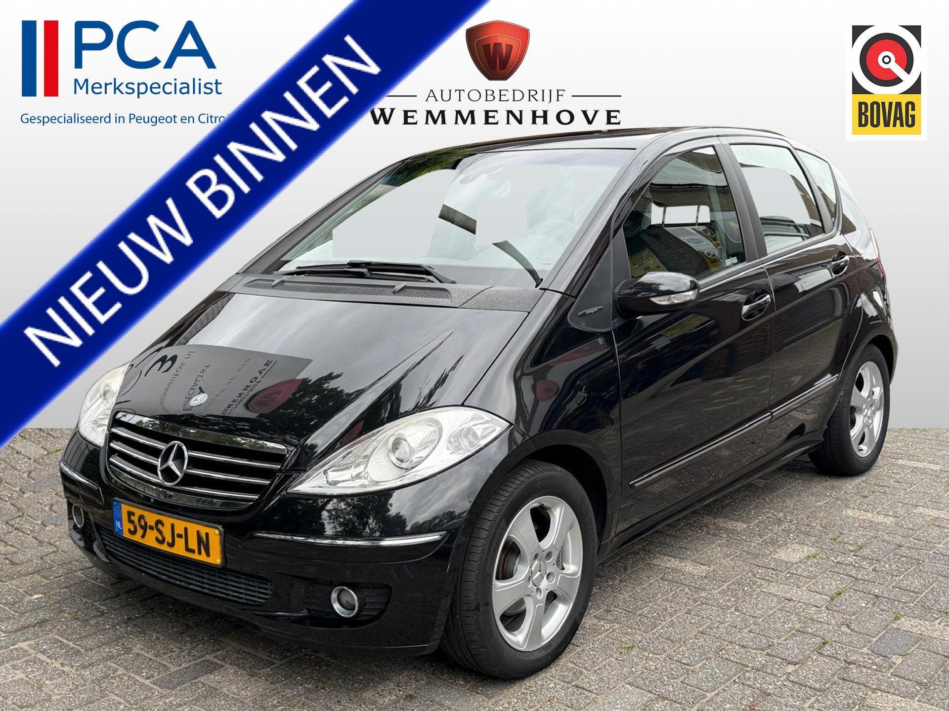 Mercedes-Benz A-Klasse 150 Avantgarde Automaat/Half leer/Air, 15 km/l, Zwart, 4 cilinders, Met garantie (alle)