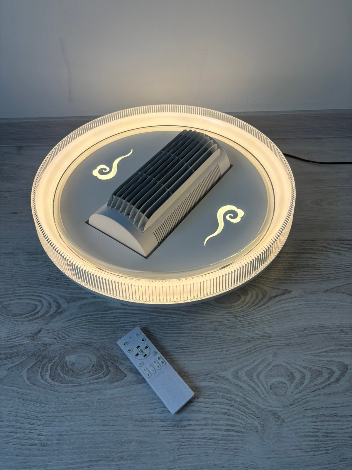 Nieuw ventilator lamp airco plafondlamp 6 standen, Ophalen of Verzenden, Nieuw, Overige materialen, Eric kuster