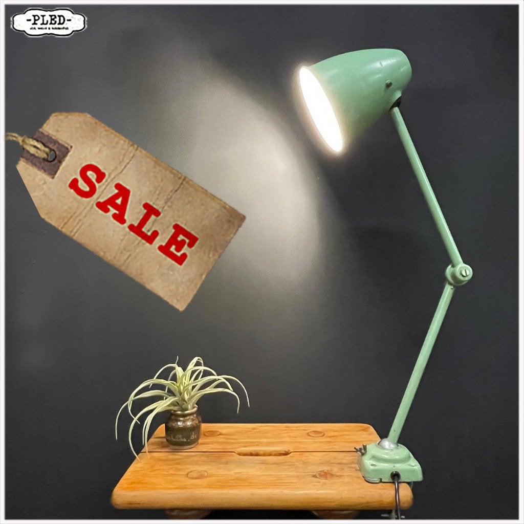 Twee armige werkplaatslamp met tafelklem - nieuw snoer, Overige merken, Gebruikt, Industrieel, Nb