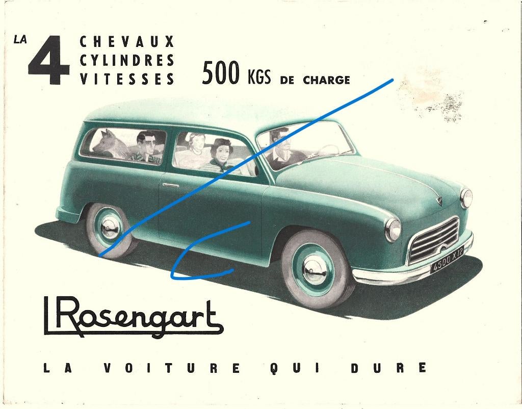 Rosengart 500 kgs 4 cylinder folder, Verzenden, Zo goed als nieuw, Overige merken