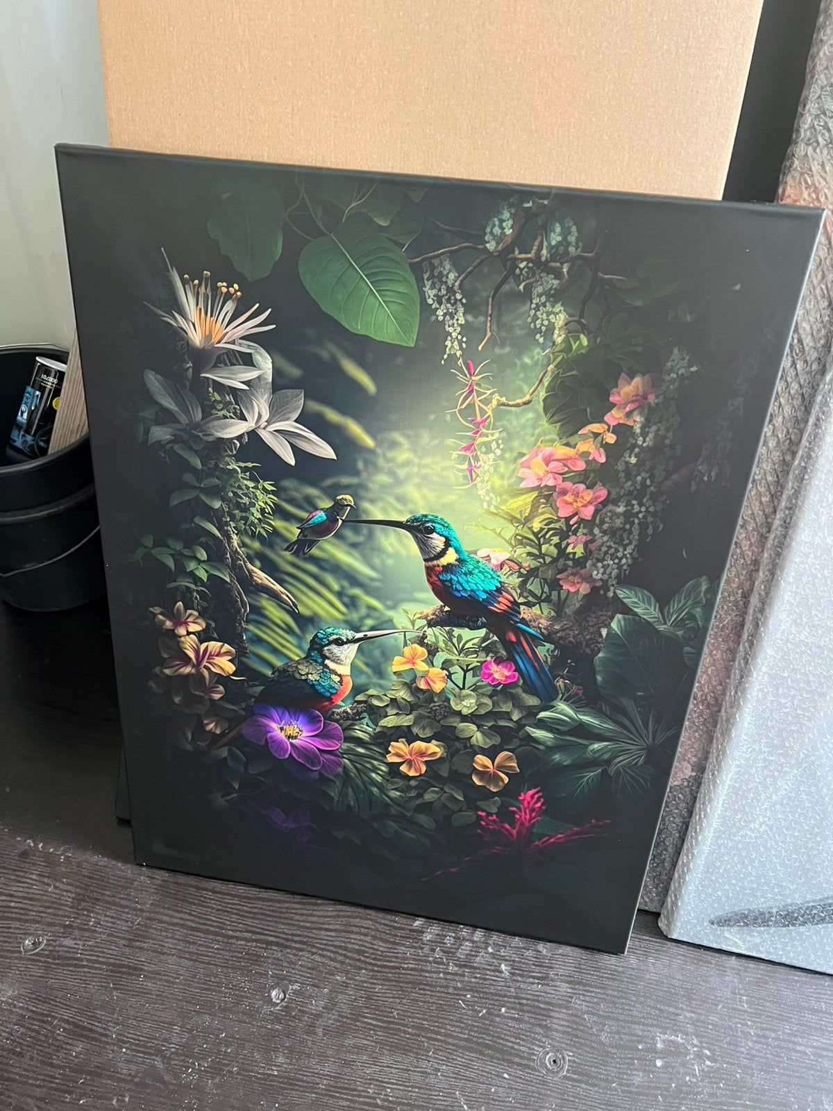 Canvas ijsvogel €10,- afhaal, Ophalen