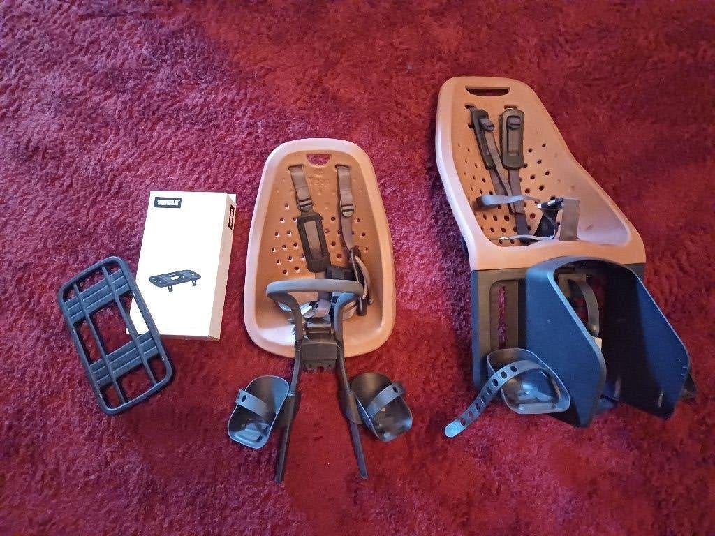 Yepp fietszitje voor&achter+ adapter, Ophalen, Achterzitje, Yepp, Gebruikt