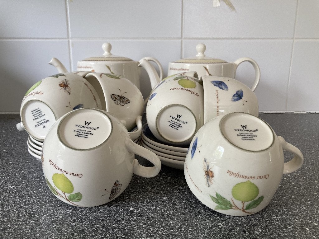 wedgwood sarah's garden, Ophalen, Gebruikt, Wedgwood, Kop(pen) en/of Schotel(s)