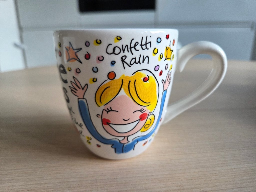 Beker Blond Amsterdam ' My favorite Things', Huis en Inrichting, Keuken | Servies, Ophalen, Zo goed als nieuw, Kop(pen) en/of Schotel(s)