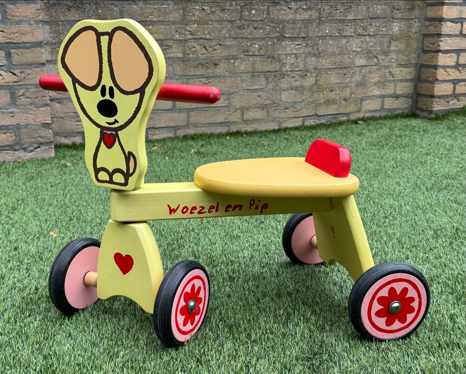 Woezel en Pip houten loopfietsje, Ophalen, Gebruikt, Loopfiets