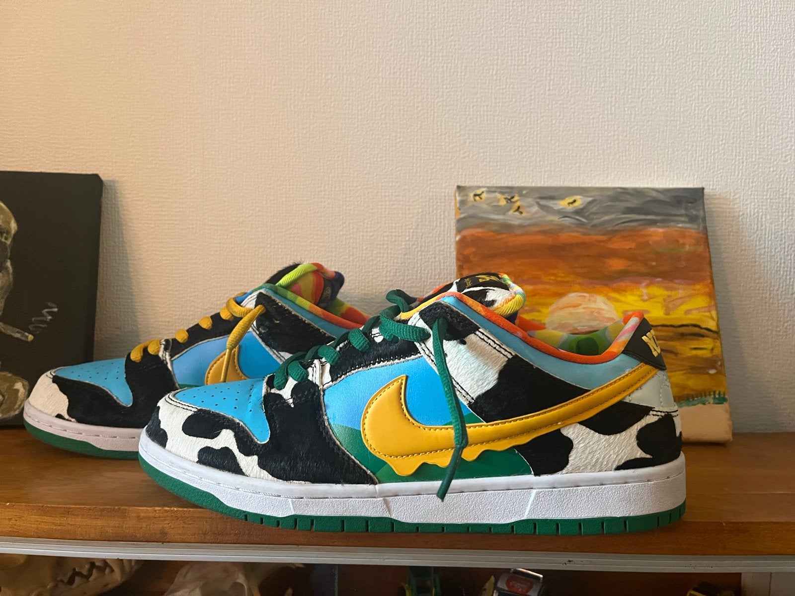 Nike SB Dunk Low Chunky Dunky, Ophalen of Verzenden, Gedragen, Blauw, Sneakers of Gympen