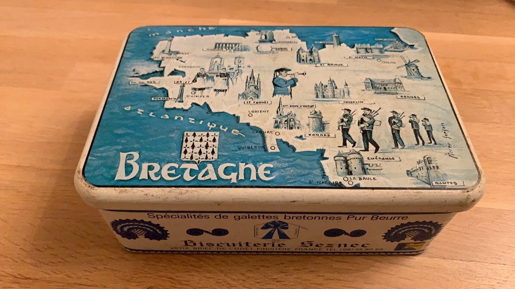 Blik Bretagne -Massilly France Seznec 19.5x 12.5x 7cm, Ophalen of Verzenden, Overige