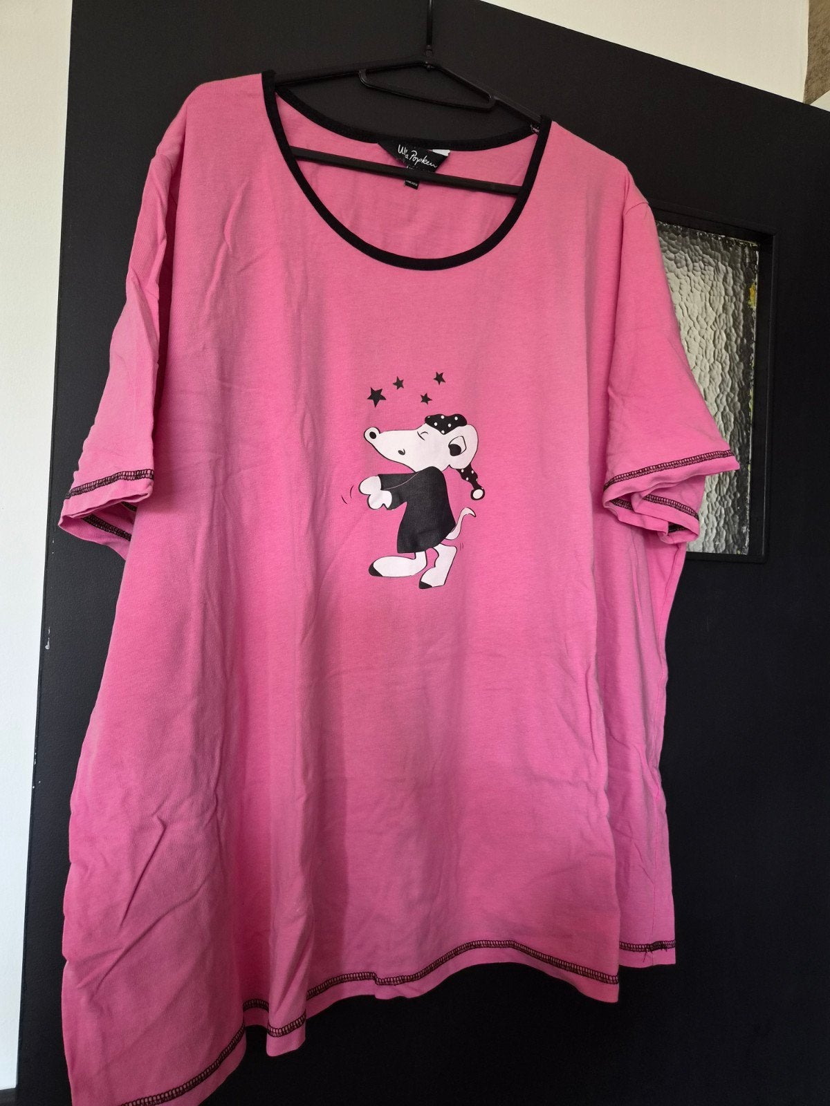 Ulla Popken pyjama set roze/zwart maat 54, Ulla Popken, Ophalen of Verzenden, Gedragen, Maat 46/48 (XL) of groter
