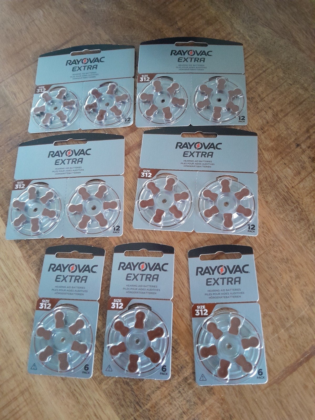 Rayovac Extra gehoorapparaat batterijen - Maat 312, Ophalen of Verzenden, Nieuw