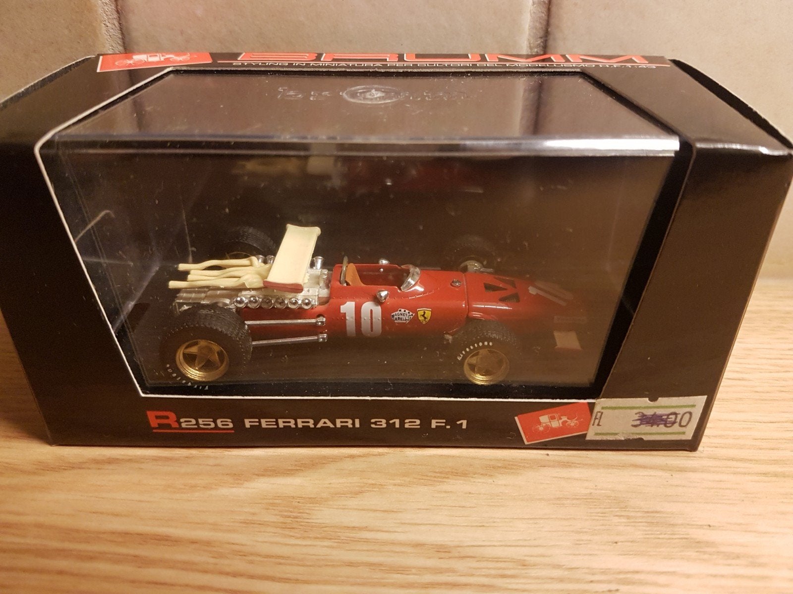 f1 brumm Ferrari 312F1 gp italy pedro Rodriguez 1967, Hobby en Vrije tijd, Modelauto's | 1:43, Ophalen of Verzenden, Zo goed als nieuw