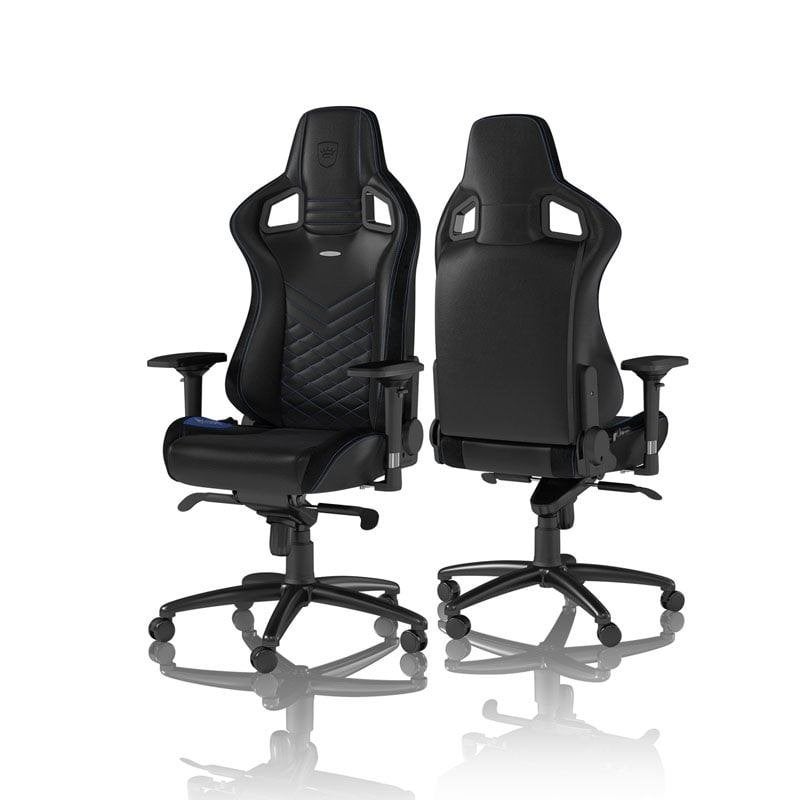 Epic gaming stoel noble chairs NBL-PU-BLU-002 leer-nieuw, Ophalen of Verzenden, Nieuw, Zwart
