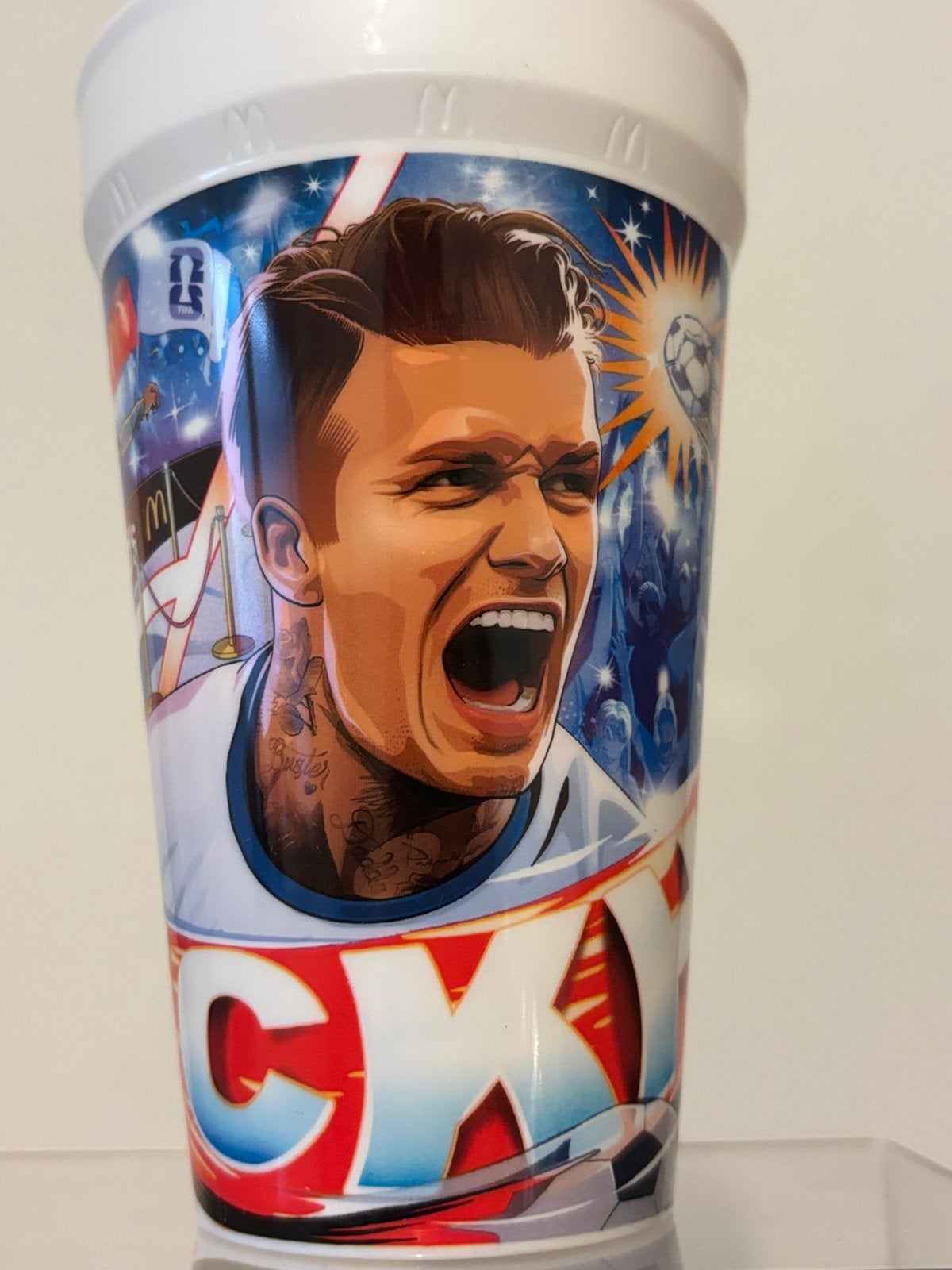 David Beckham beker Wk 2026 McDonald's Fifa World Cup soccer, Ophalen of Verzenden, Nieuw, Buitenlandse clubs, Overige typen