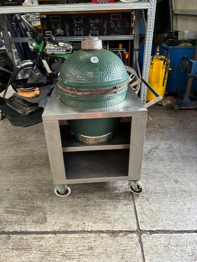 Big green egg maat L / BBQ / LEES DE ADVERTENTIE GOED., Ophalen, Gebruikt, Big Green Egg
