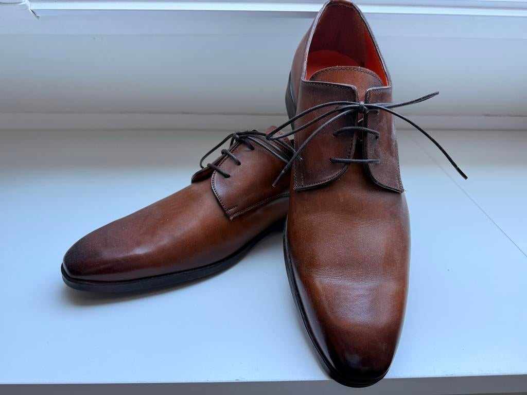 Reinard Frans cognac heren veterschoenen, maat 45, nieuw, Ophalen of Verzenden, Nieuw, Bruin, Veterschoenen