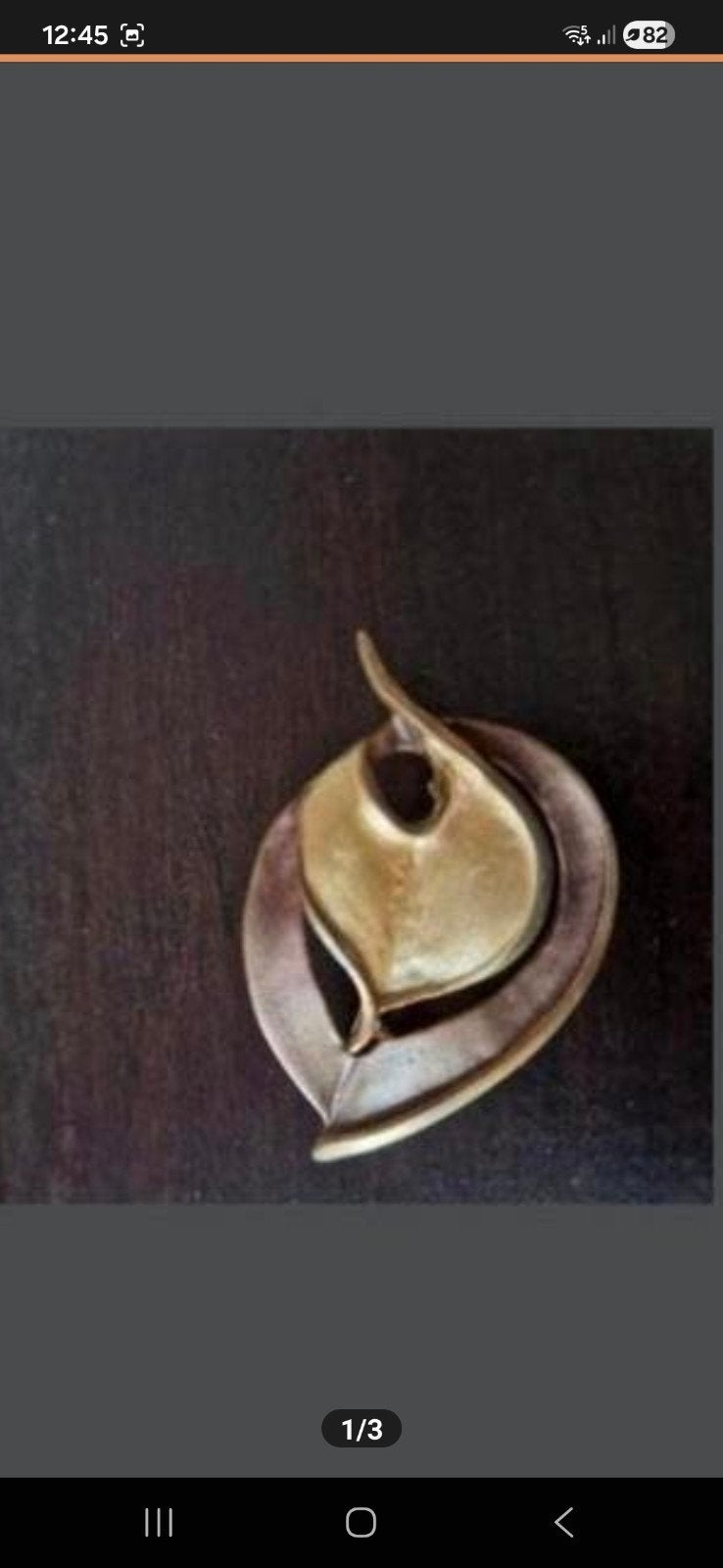 Mooie broche, Ophalen of Verzenden, Zo goed als nieuw, 4 tot 7 cm, Overige materialen