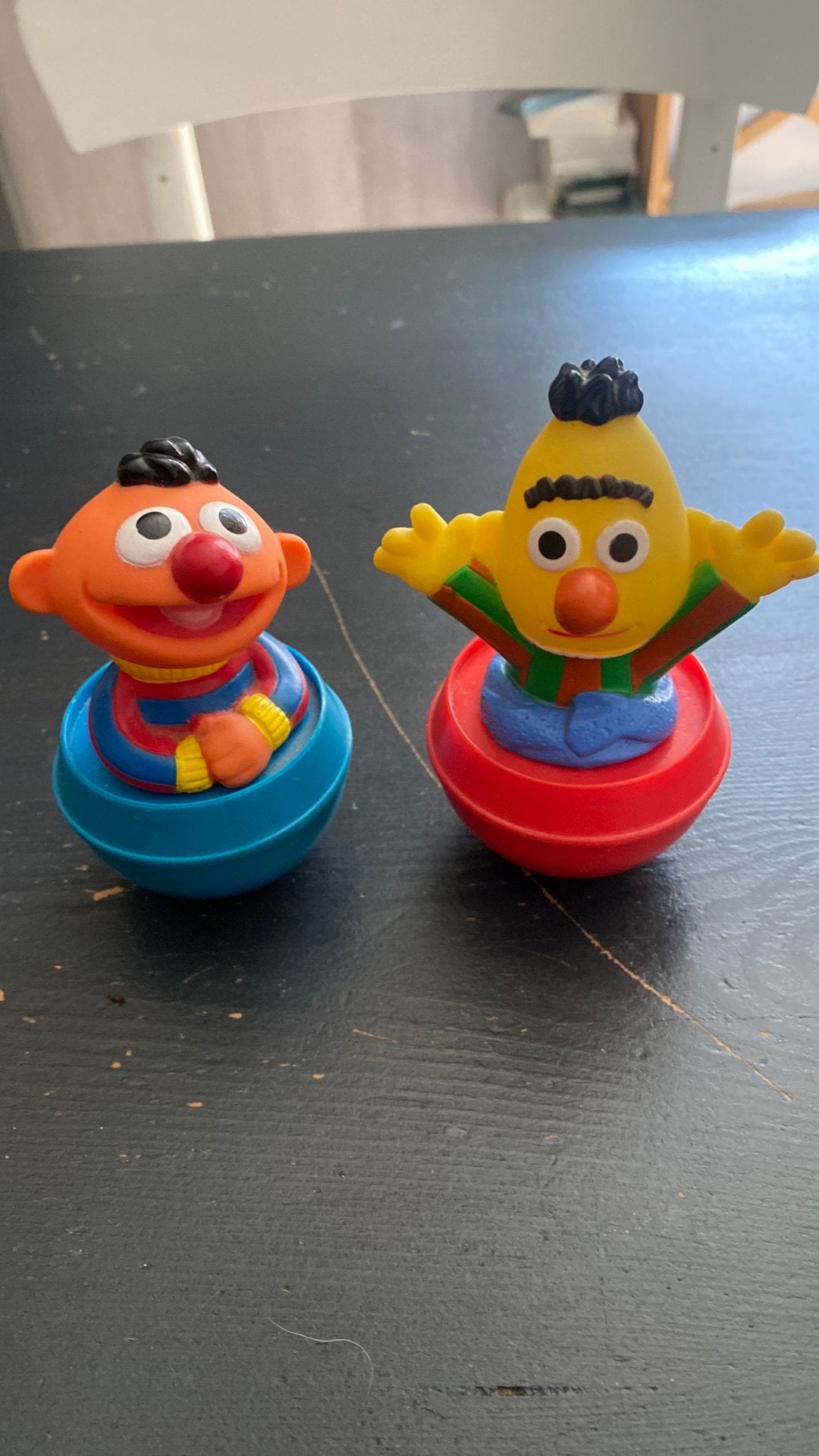 2 vintage bert en ernie tuimelaars, Ophalen of Verzenden, Zo goed als nieuw