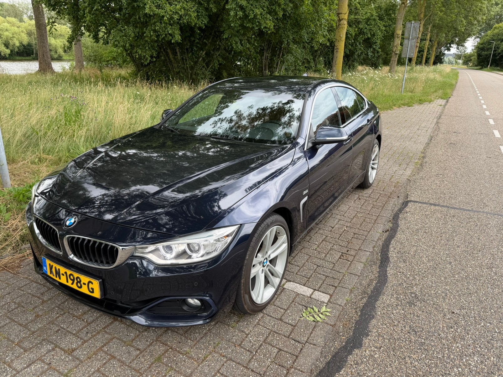 BMW 4-Serie 420i Gran Coupé 184PK NL auto Blauw, Auto's, 1998 cc, Achterwielaandrijving, Blauw, Overige kleuren