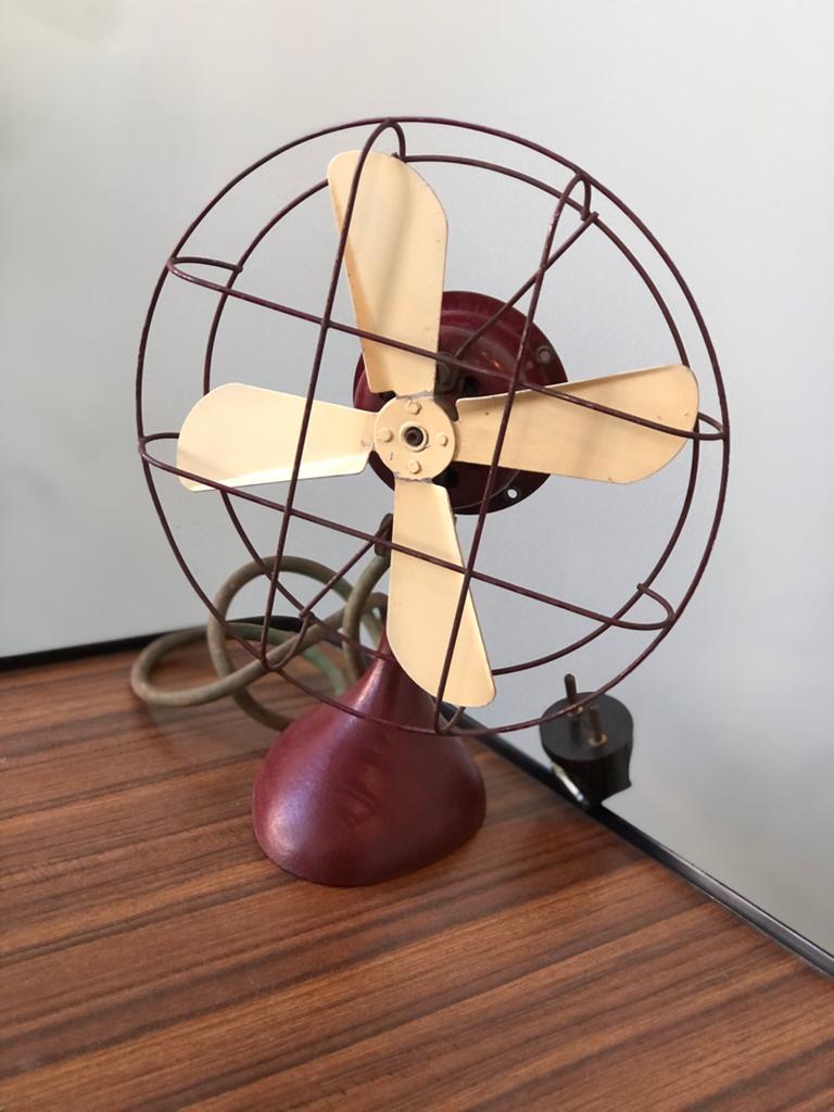Vintage metalen ventilator Select Haarlem Holland 1930, Witgoed en Apparatuur, Ventilatoren, Ophalen, Gebruikt, Onbekend, Select Haarlem