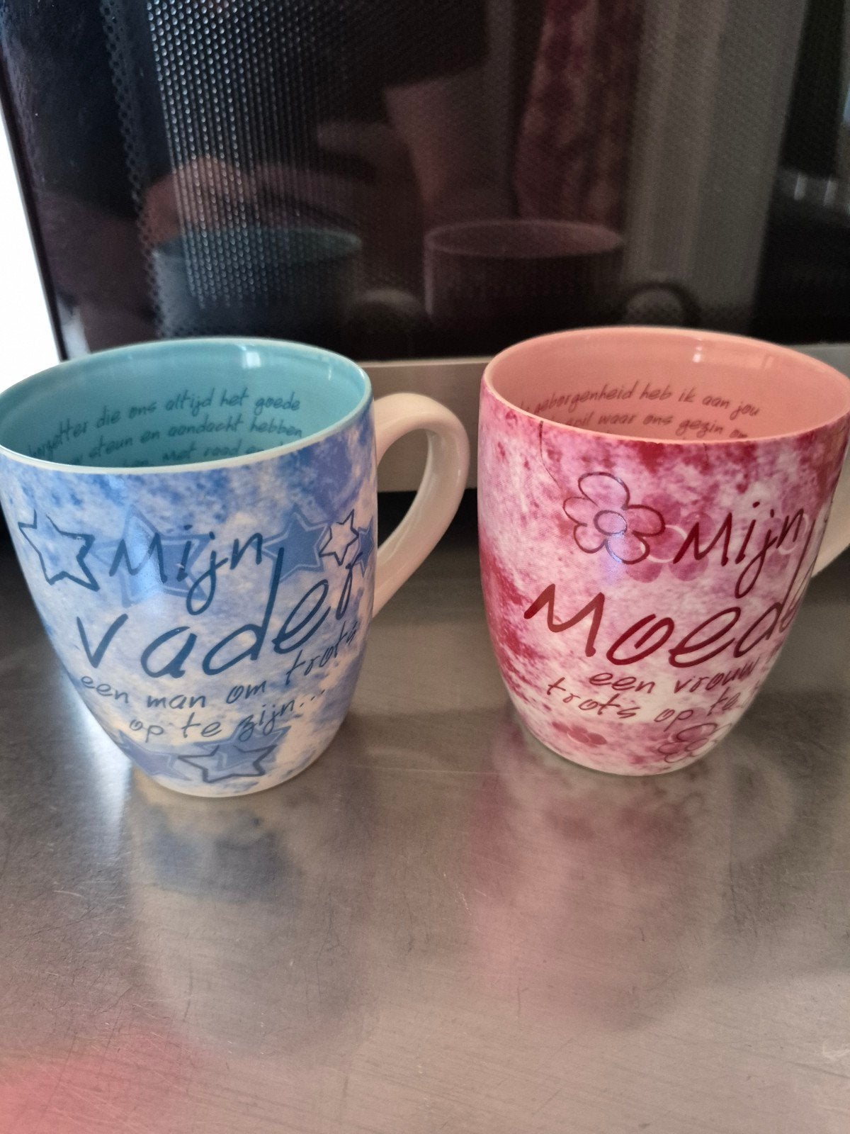 Nieuwe set van 2 mokken voor Vader en Moeder, Ophalen of Verzenden, Nieuw, Keramiek, Mok
