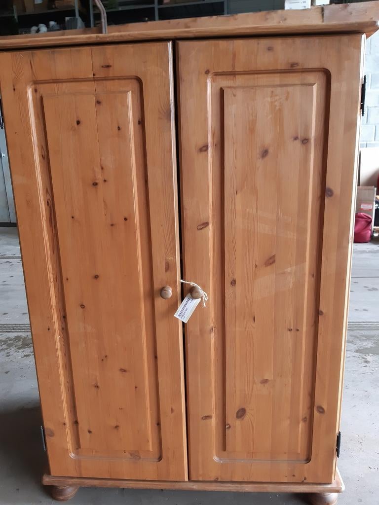Grenen kast met opzetkast - 150 cm hoog, 83 cm breed, Ophalen of Verzenden