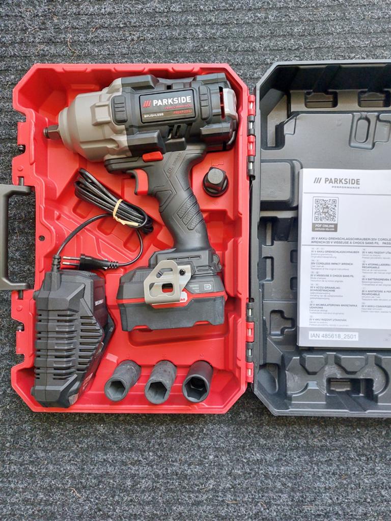 Parkside Performance 20v slagmoersleutel 1/2"   1356NM, Ophalen, Nieuw