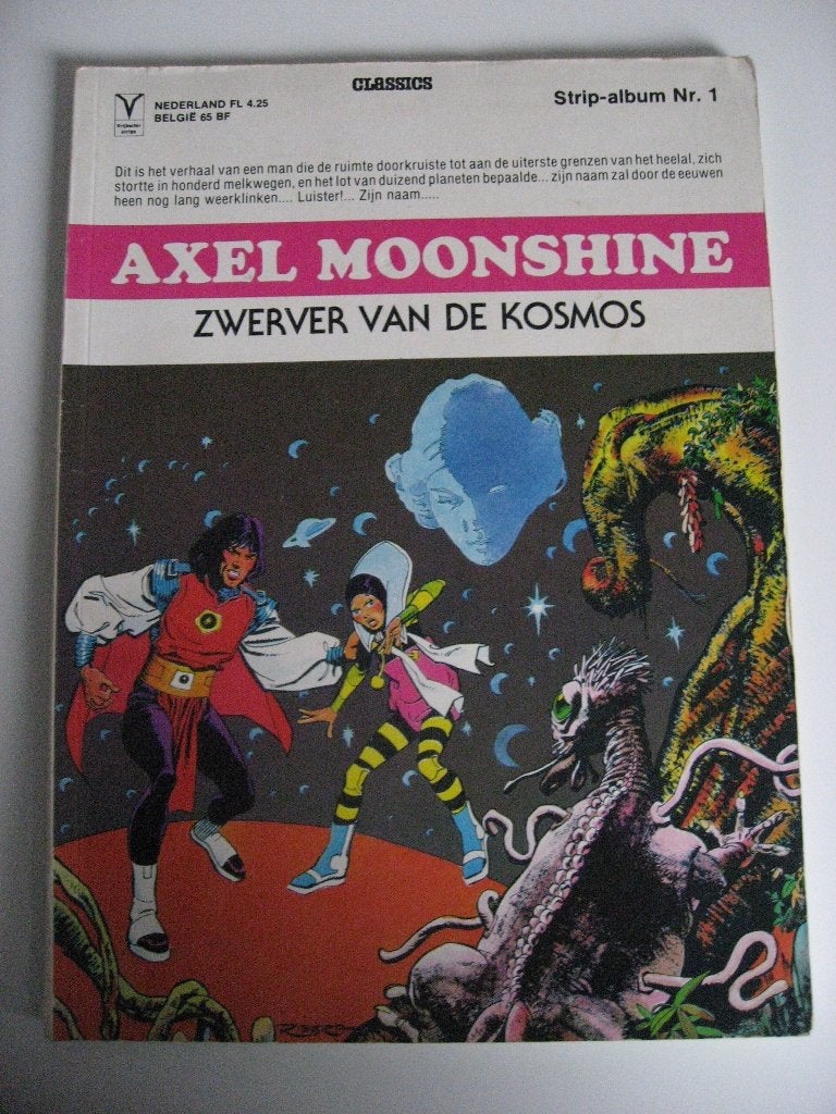 Axel Moonshine. Zwerver van de Kosmos., Eén stripboek, Ophalen of Verzenden, Gelezen