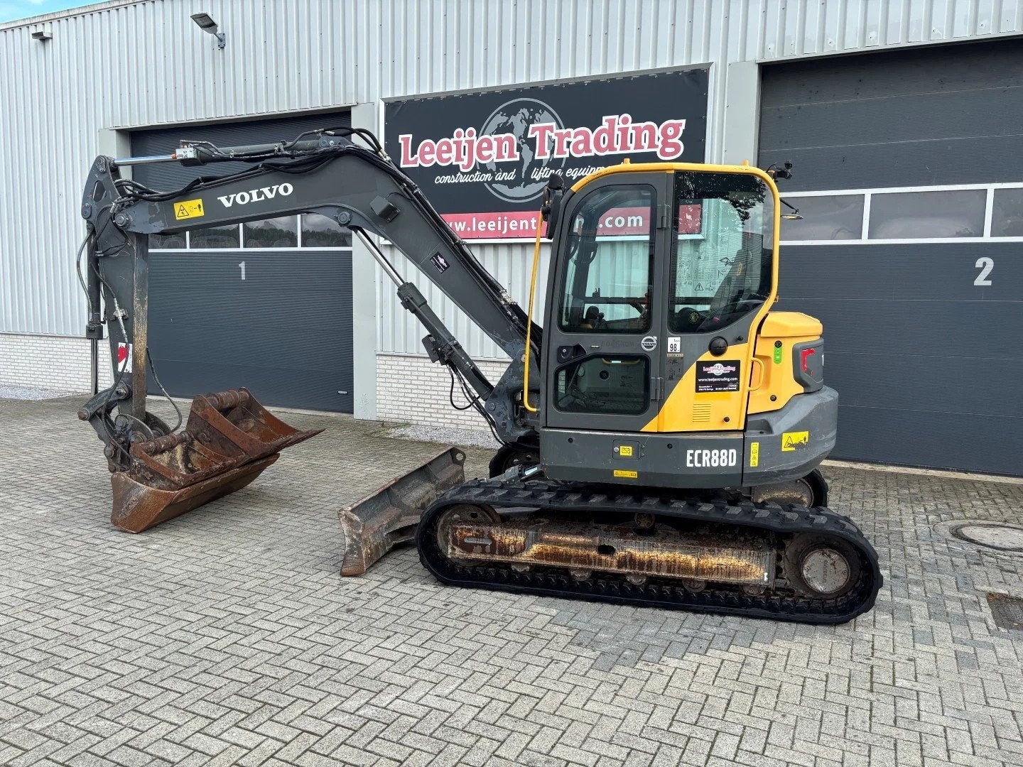 Volvo ECR88D tracked excavator, 3x buckets, A/C, 2014 year., Graafmachine