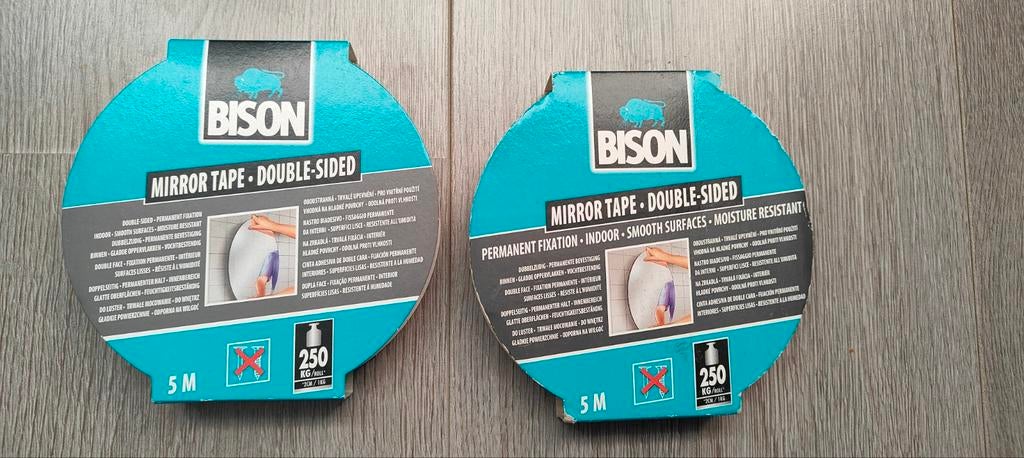 Bison spiegeltape nieuw 2, Ophalen, Nieuw, 250 mm of meer