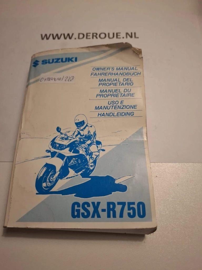 228 0WNERS MANUAL SUZUKI GSX-R750 1995 USED, Motoren, Handleidingen en Instructieboekjes, Ophalen of Verzenden, Suzuki