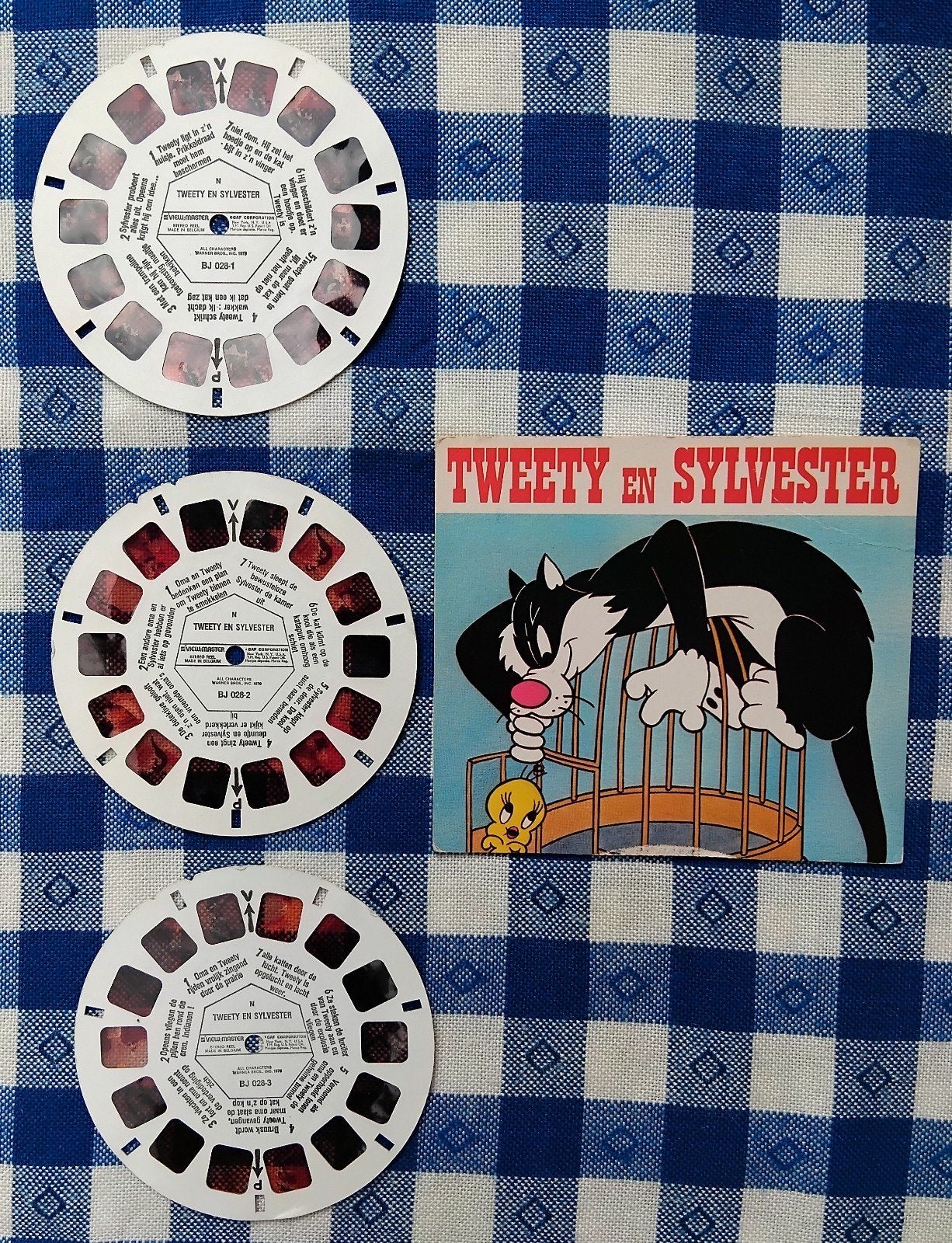View-Master set Tweety en Sylvester - 1979 -, Verzamelen, Overige Verzamelen, Gebruikt, Ophalen of Verzenden