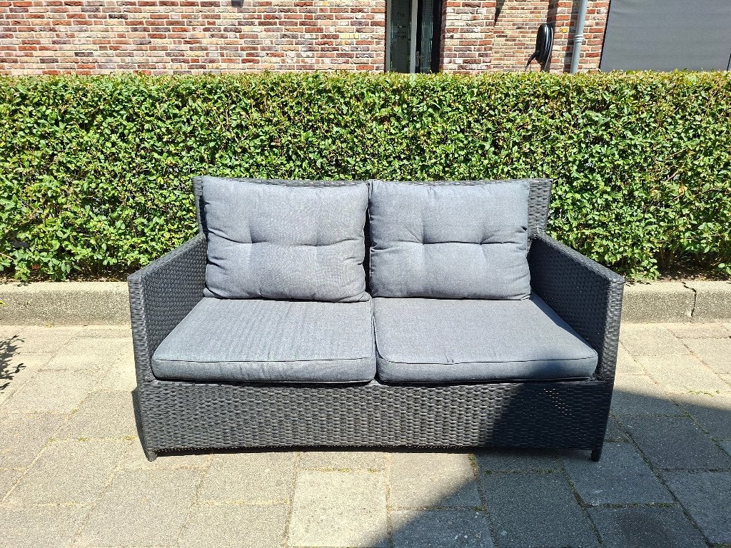 Tuinbank zwart, Tuin en Terras, Tuinbanken, Ophalen, Gebruikt, Kunststof