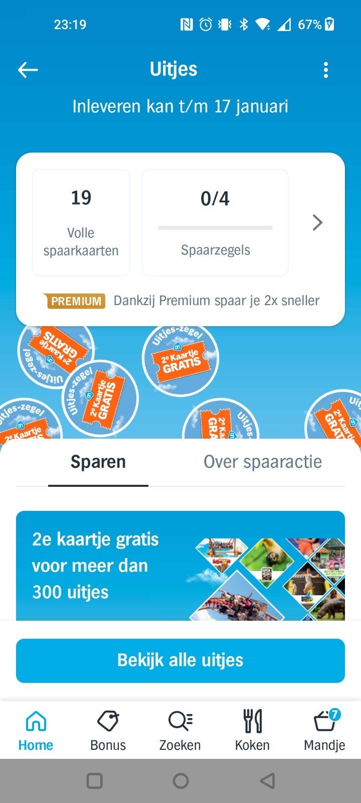 Gratis dagje uit spaarkaarten AH, Albert Heijn, Ophalen