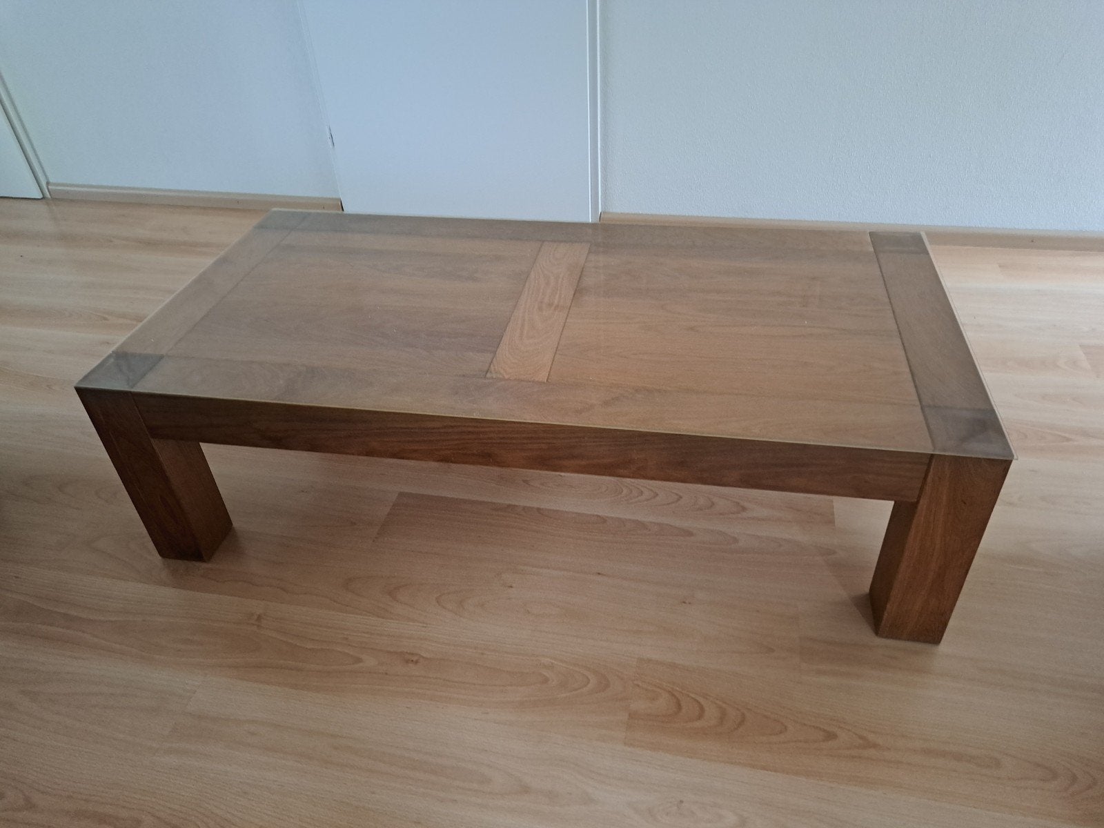 salontafel geolied eiken Goossens, Ophalen, 100 tot 150 cm, Eikenhout, 50 tot 100 cm