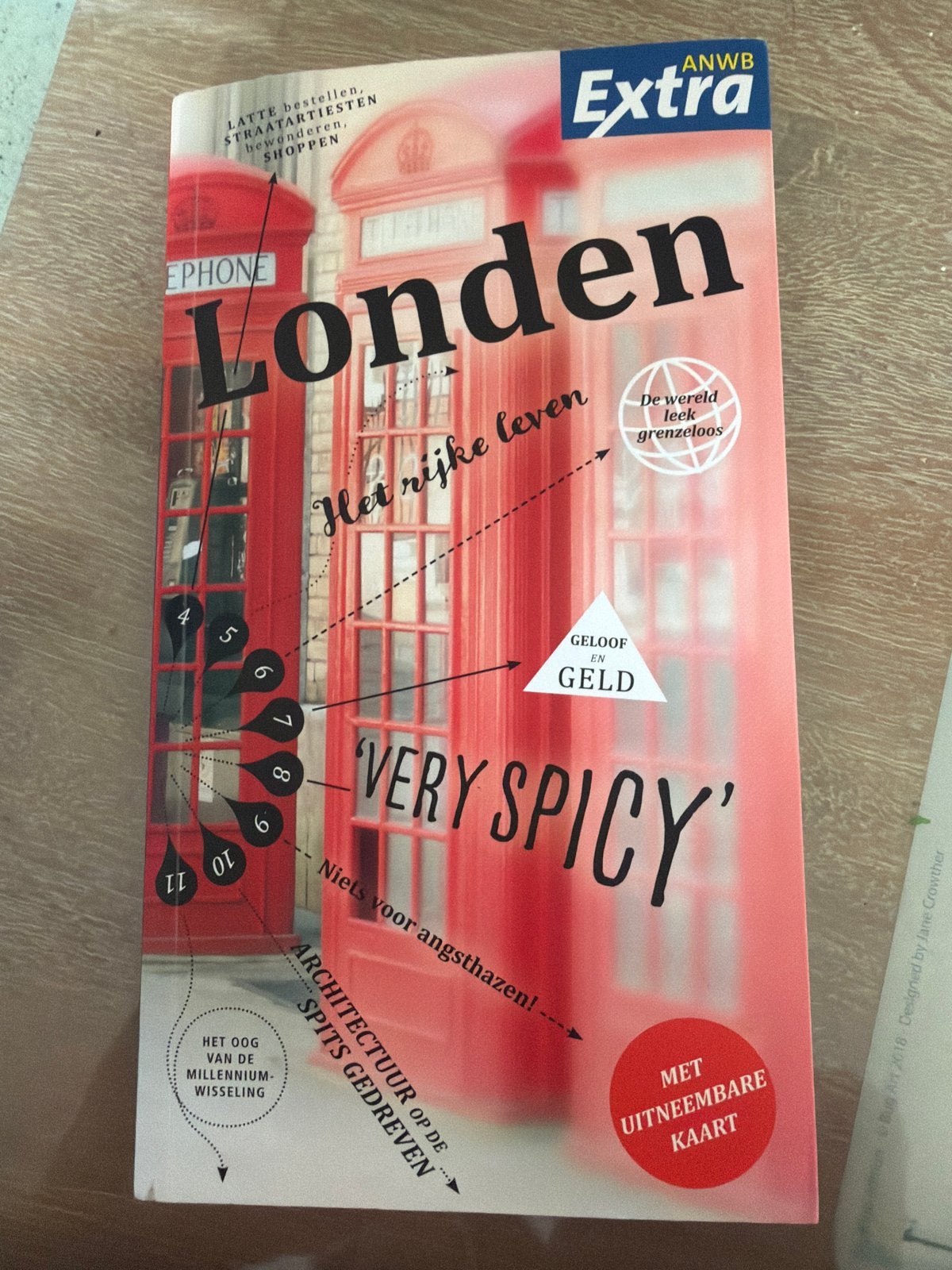 ANWB Extra Reisgids Londen met uitneembare kaart, Gelezen, Europa, Ophalen of Verzenden, Reisgids of -boek