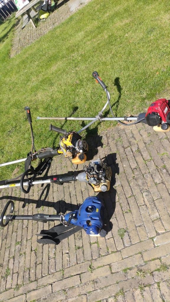 4x bosmaaier, Tuin en Terras, Bosmaaiers, Ophalen, Gebruikt, Benzine