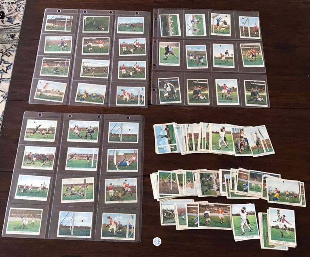130 Oude Voetbalplaatjes Groothoff jaren 30, Verzamelen, Sportartikelen en Voetbal, Ophalen of Verzenden, Zo goed als nieuw, Overige binnenlandse clubs