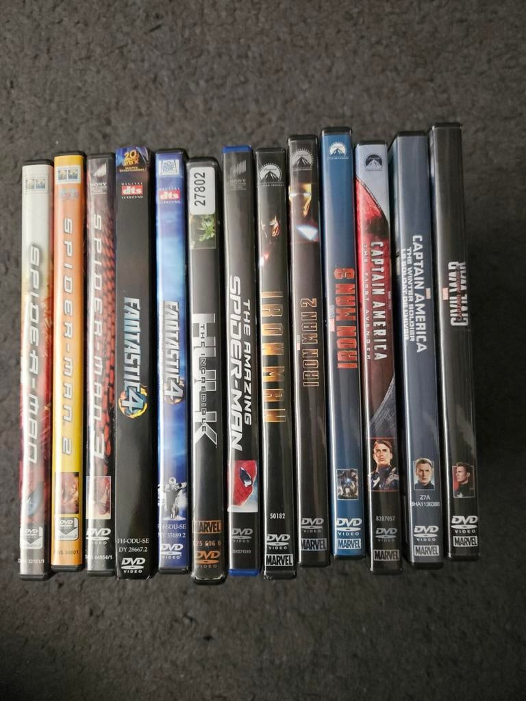 Verschillende Marvel films DVD, Cd's en Dvd's, Dvd's | Overige Dvd's, Gebruikt, Vanaf 12 jaar, Ophalen of Verzenden