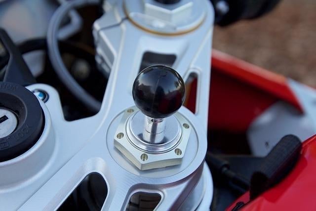 Stuurpen stem RAM mount Panigale 899 / 1199 / 1299 / V2 / V4, Motoren, Onderdelen | Overige, Gebruikt, Ophalen of Verzenden