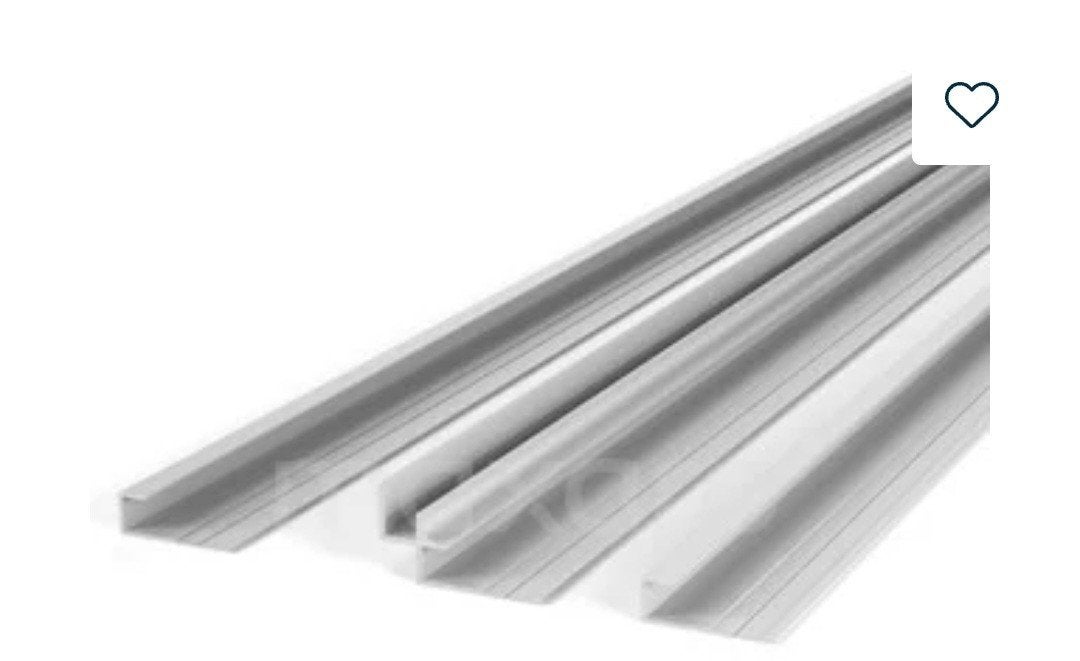Eindprofiel wandpanelen - 2 stuks 2800mm - Geborsteld RVS, Doe-het-zelf en Verbouw, Hout en Planken, Ophalen, Minder dan 25 mm