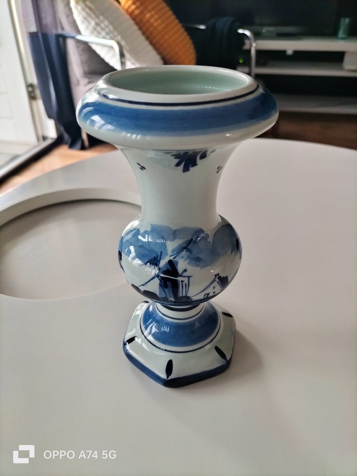 Delfts Blauw Vaasje - Handgeschilderd Holland, Ophalen of Verzenden