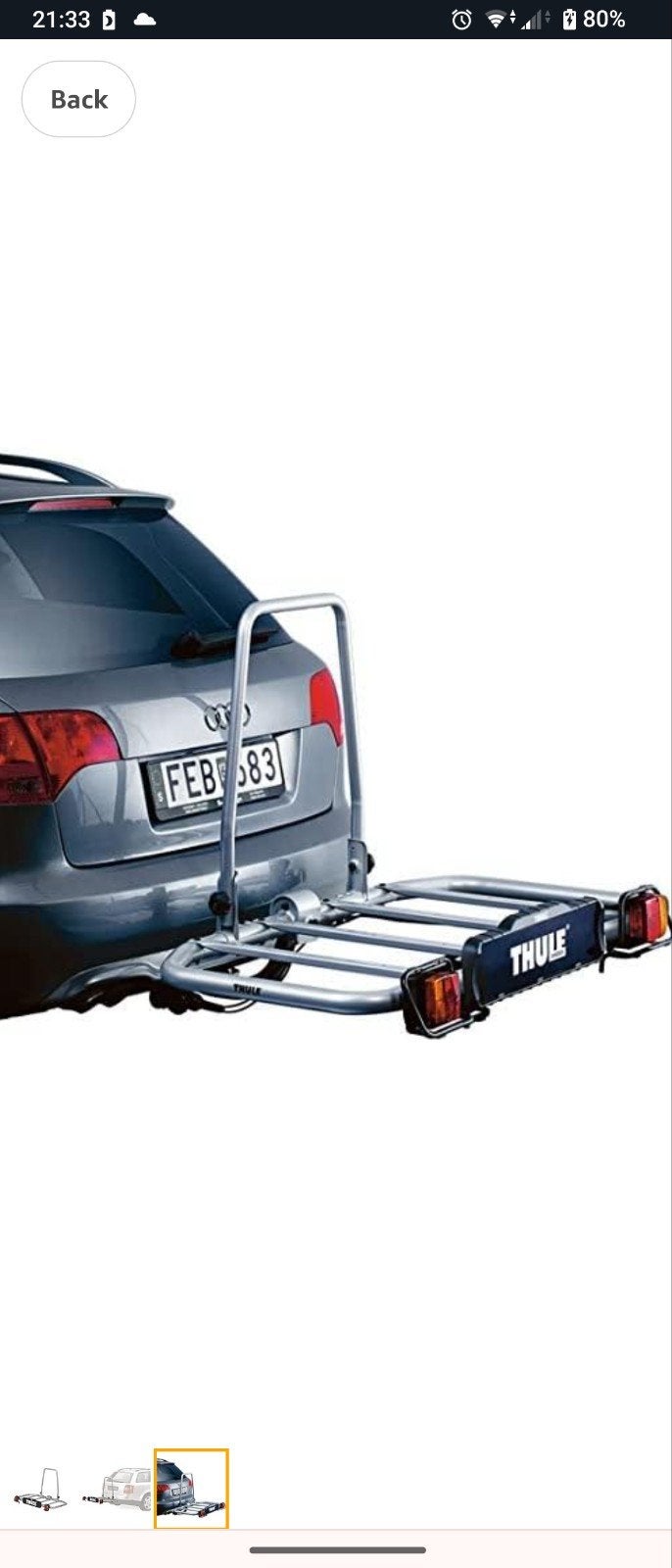 Te huur: Thule Easy base met Easy bag Bagagetas op trekhaak, Ophalen, Zo goed als nieuw