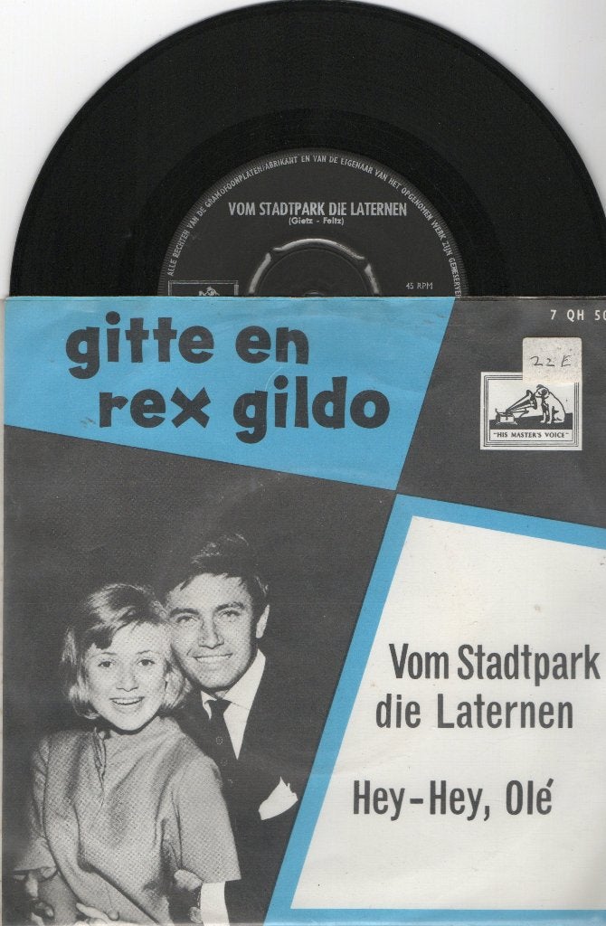 Gitte* en Rex Gildo – Vom Stadtpark Die Laternen, Ophalen of Verzenden, Zo goed als nieuw, 7 inch, Pop