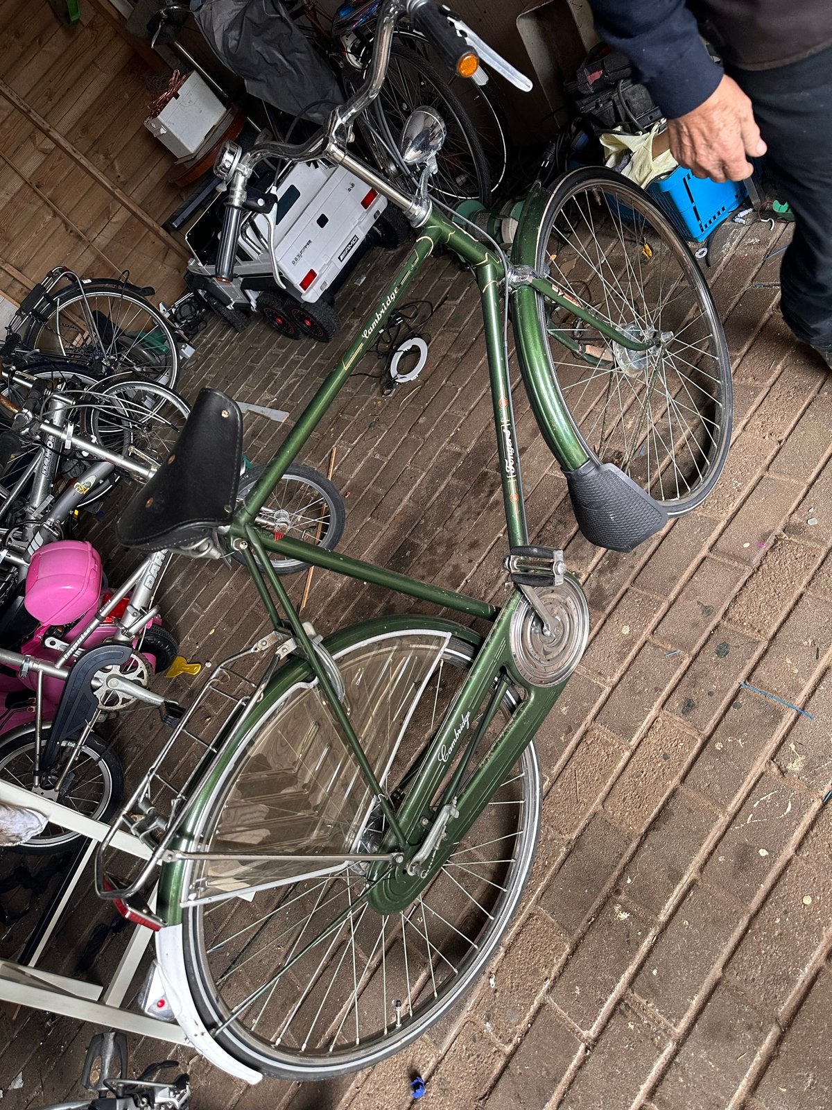 Mooie Fongers Cambridge herenfiets, Fietsen en Brommers, Gebruikt, 57 tot 61 cm, Trommelrem, Ophalen