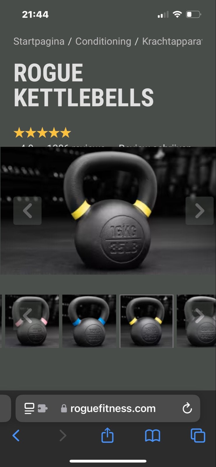 Rogue Kettlebell 16kg - Nieuw (bespaar verzendkosten!), Ophalen, Nieuw, Kettlebell