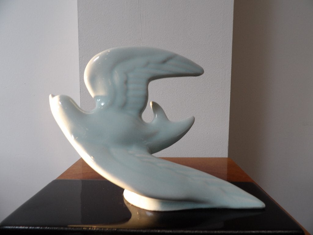 Frans Art Deco Zwaluw Beeldje, 30/40er jaren, Ophalen of Verzenden