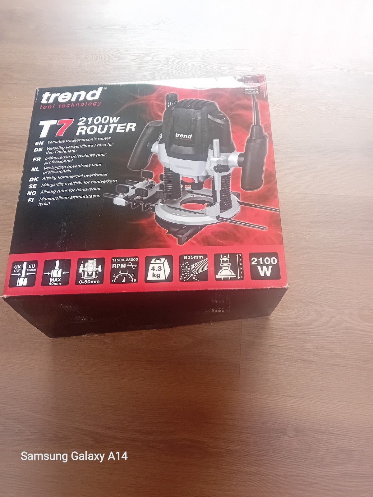 Trend T7 2100W Bovenfrees - Veelzijdig en Krachtig, Trend, Nieuw, Ophalen of Verzenden, Bovenfrees