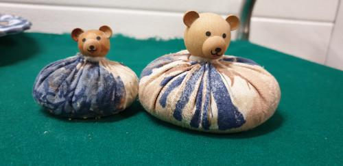 -	Zandpoppetjes beren, 2 stuks, Verzamelen, Beelden en Beeldjes, Ophalen of Verzenden