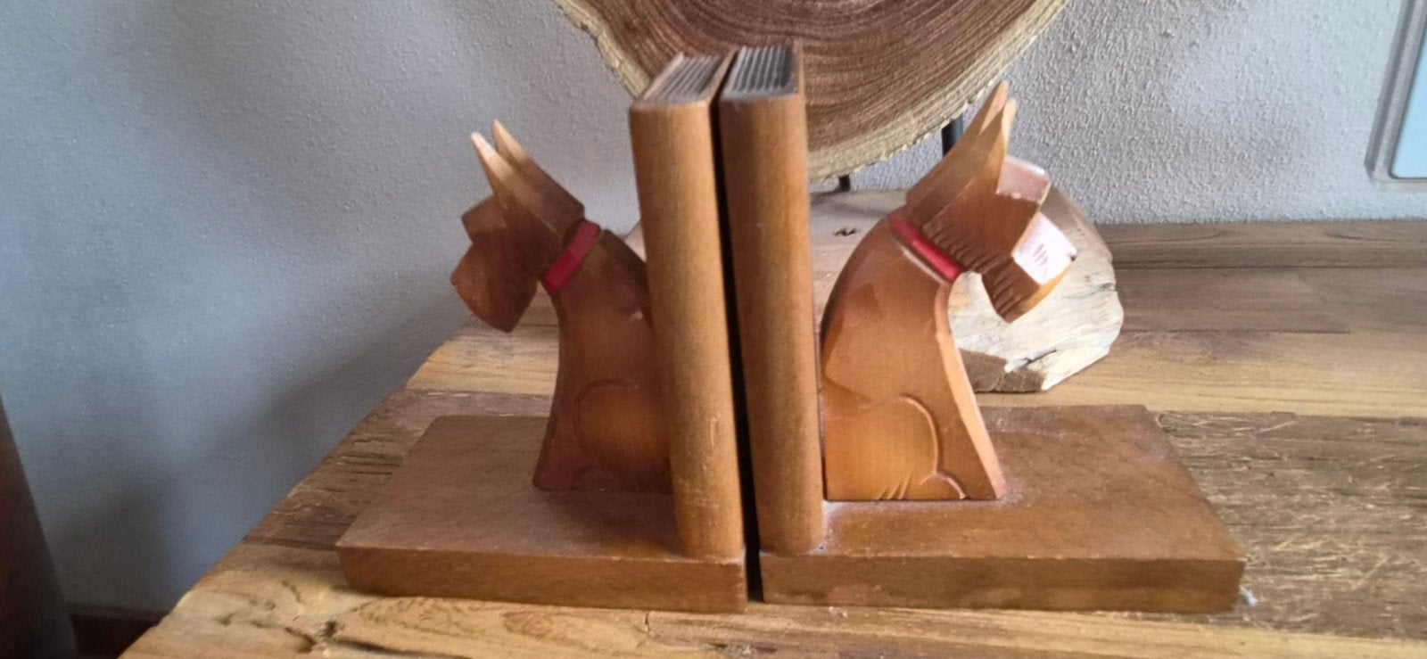 Oude boekensteunen hondjes, Antiek en Kunst, Ophalen of Verzenden